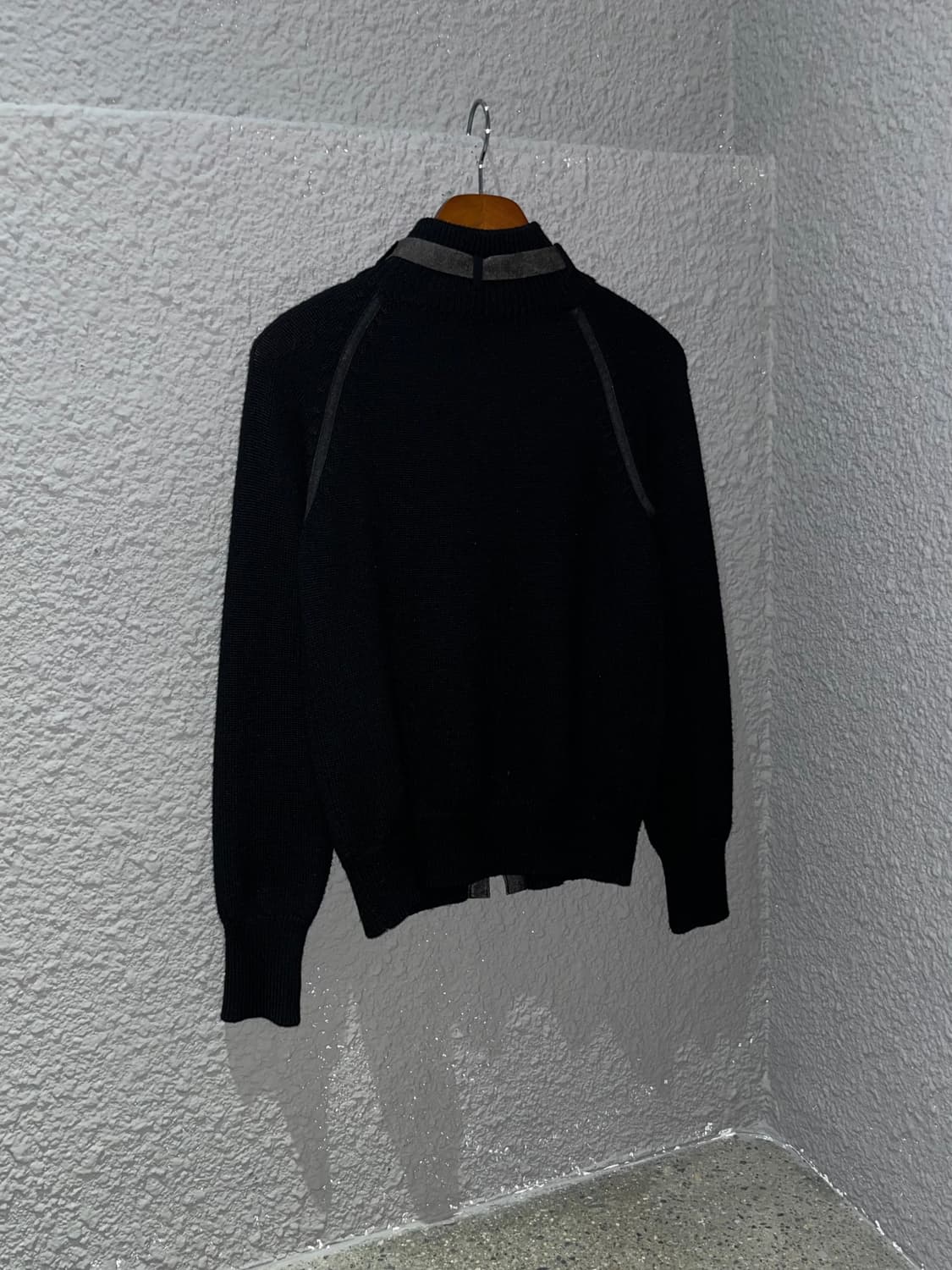 빈티지 버클 하이넥 니트 집업 상품이미지3