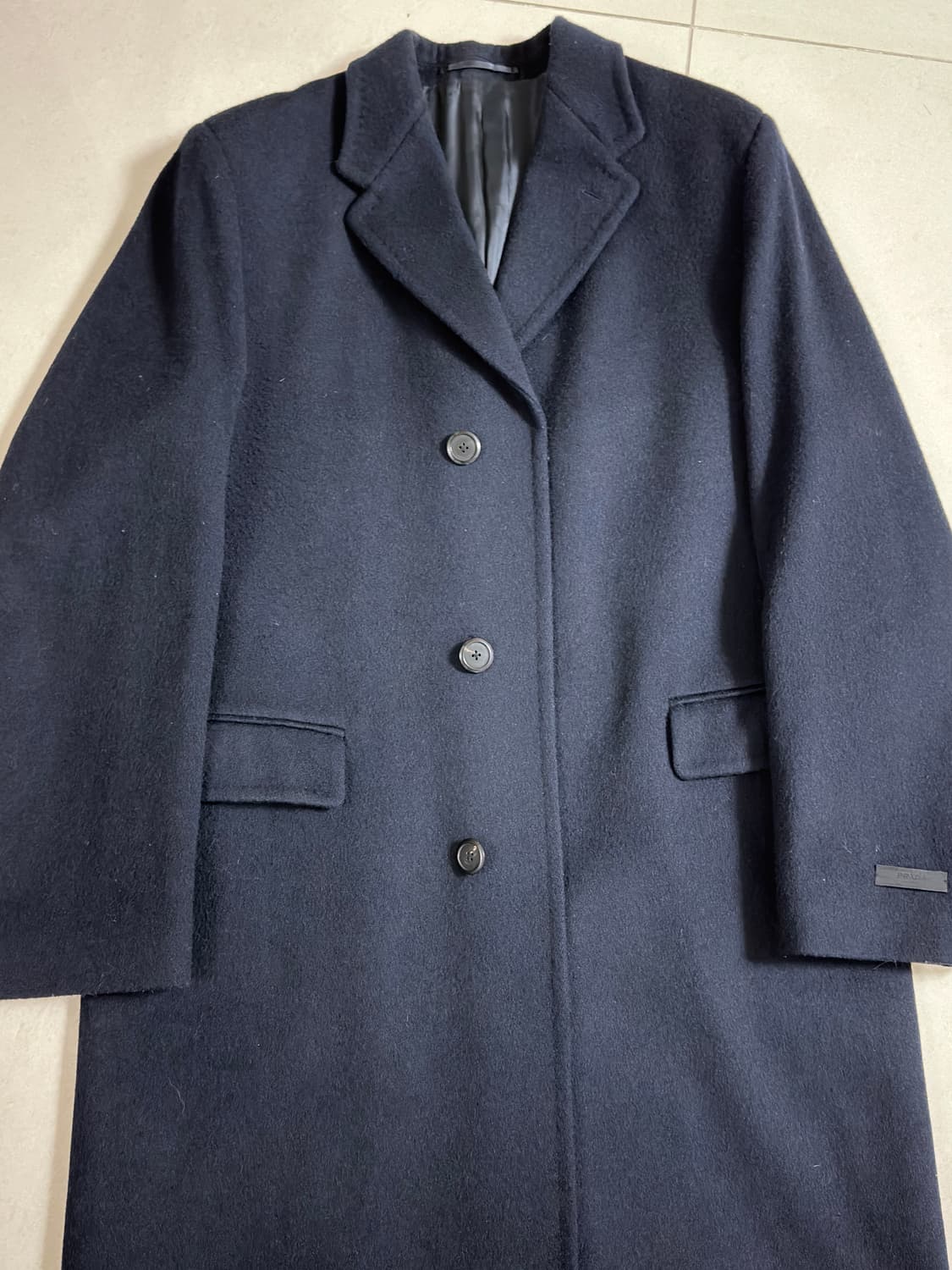 정품 프라다 25fw  울 싱글브레스티드 롱코트 상품이미지1