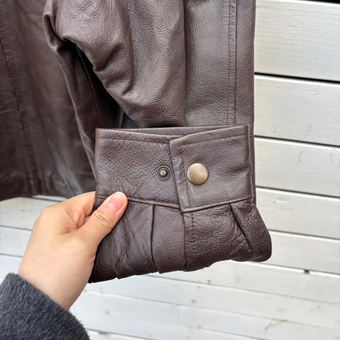 Vintage 빈티지 레더 가죽 자켓 (새상품) 상품이미지8