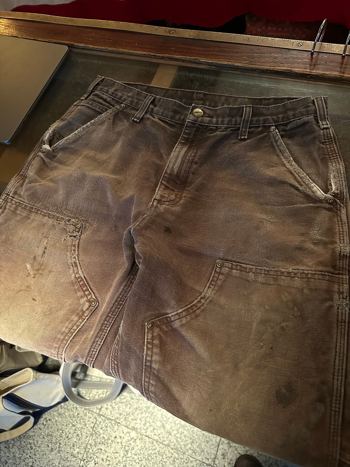 칼하트 B136 DKB 더블니 오리지널 덩가리 핏 워크 팬츠 상품이미지6