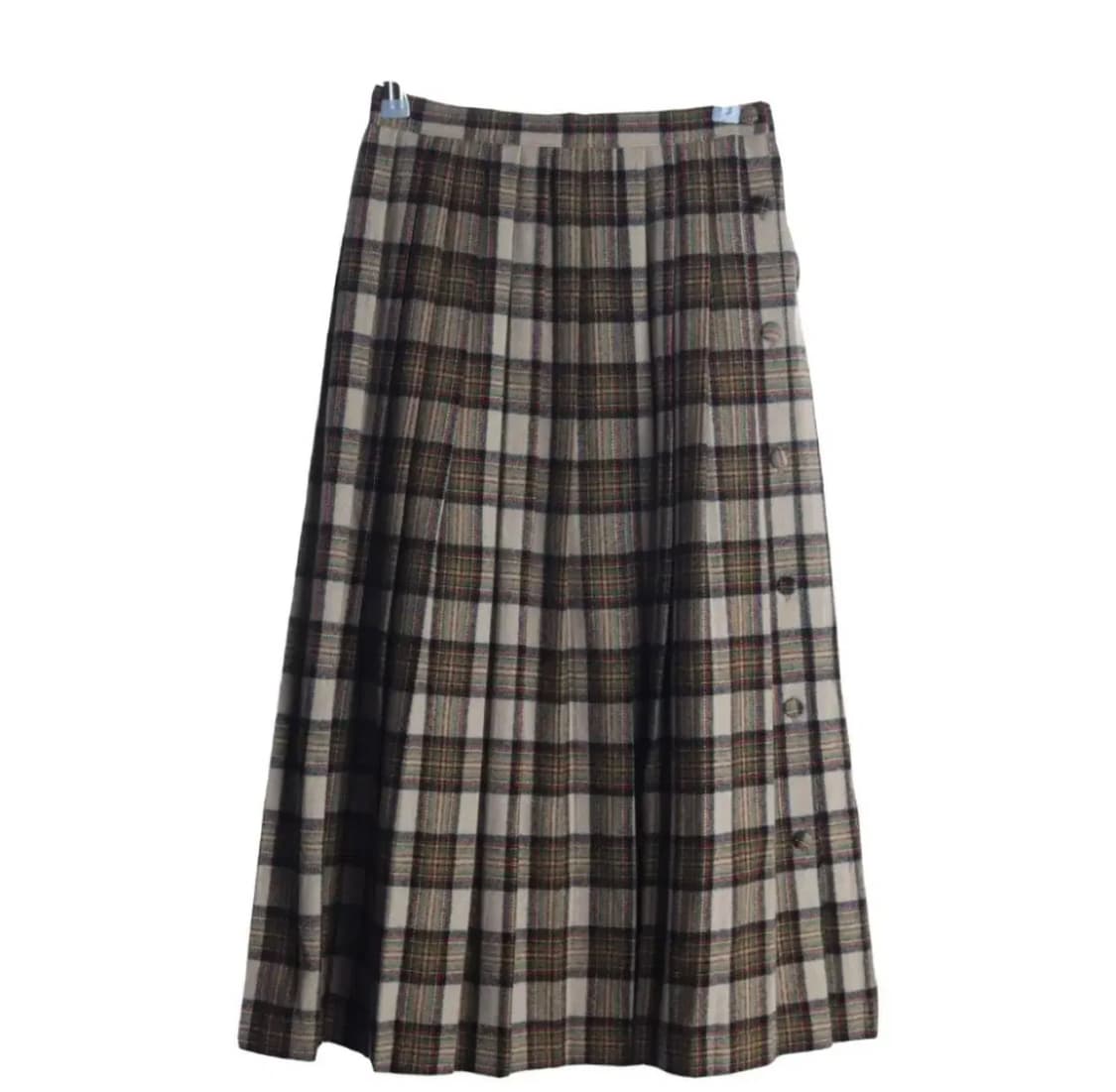 JPN 울 체크 스커트(빈티지) 상품이미지1