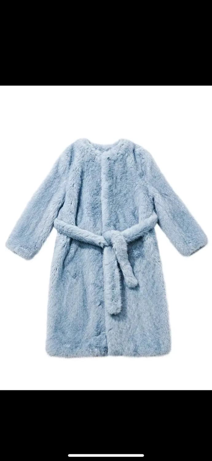 낸시부 퍼 코트 Boucle fur long coat (m) 상품이미지6