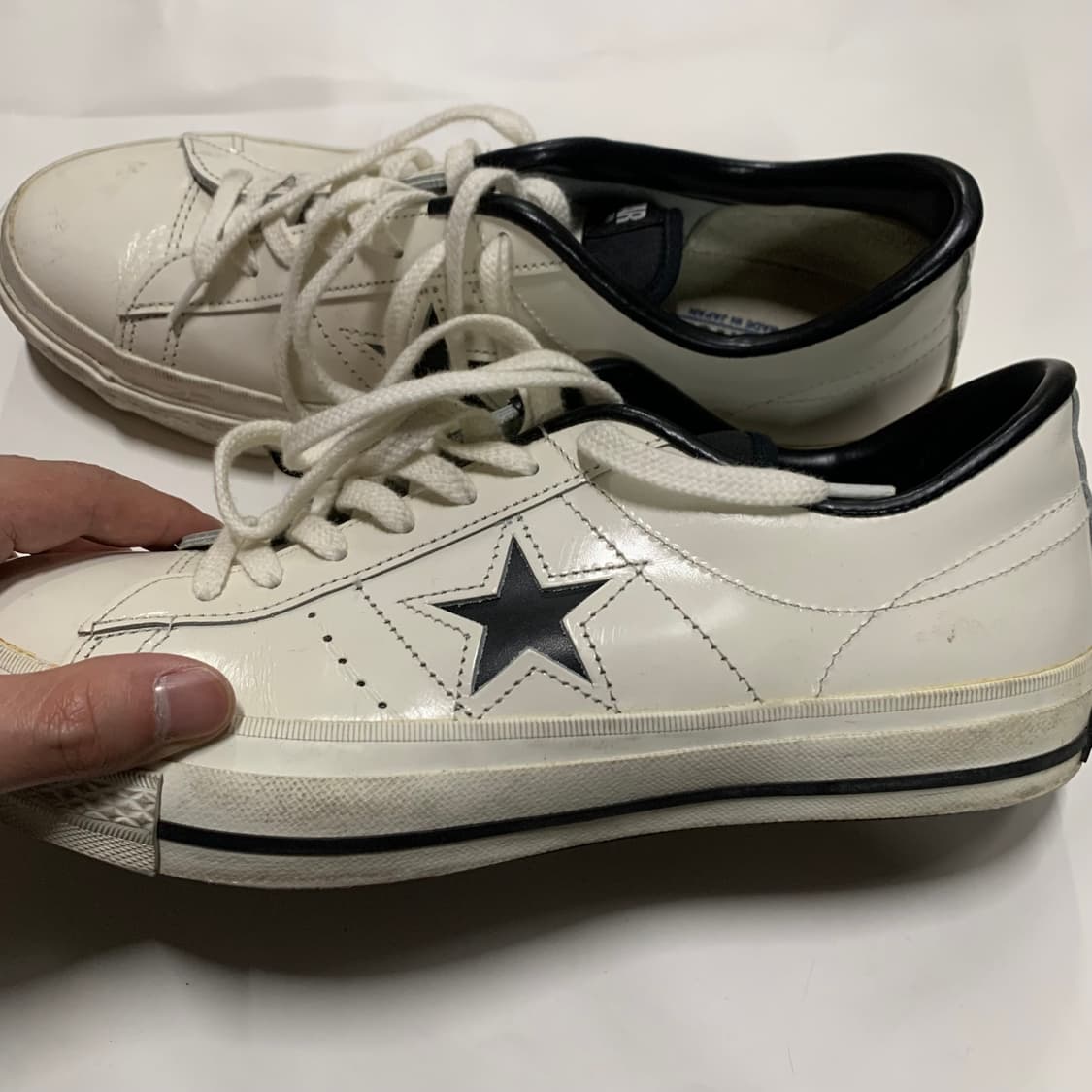 컨버스 원스타 제팬 레더 화이트 260 상품이미지3