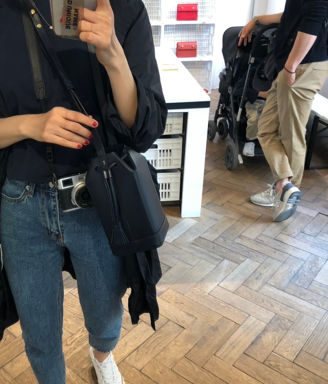 rsvp paris 박스백 네이비 상품이미지4