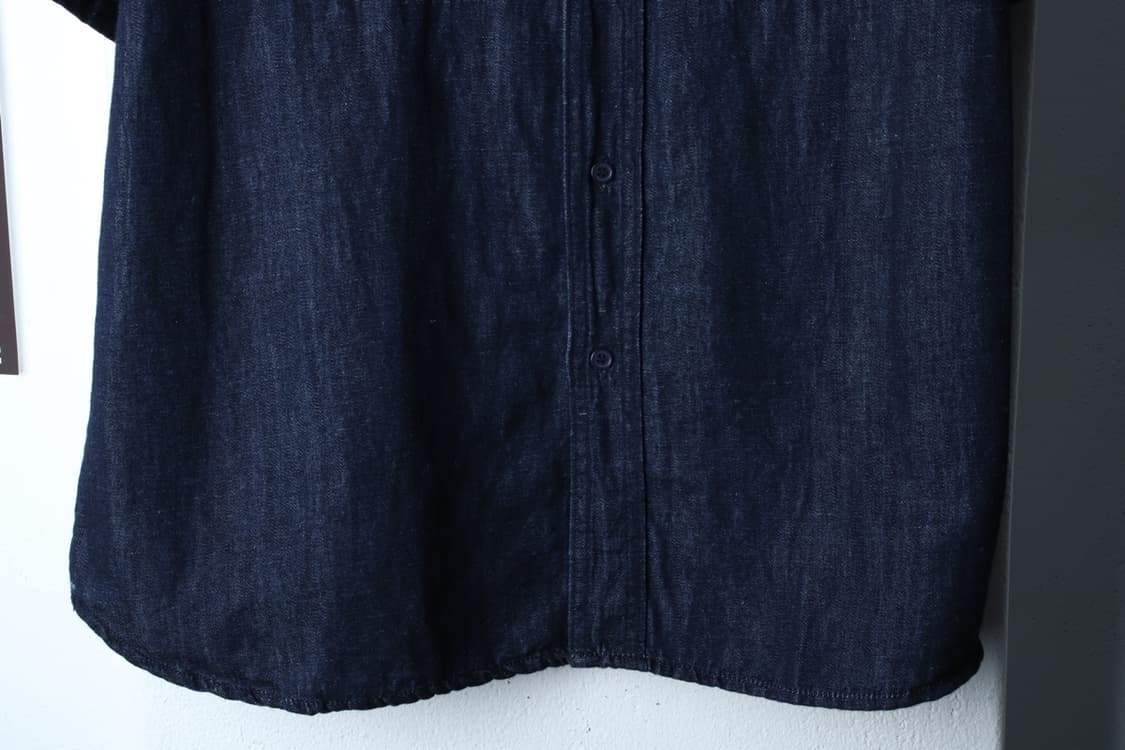 (L-XL) 굿라이프웍스 반팔 카라 티셔츠 셔츠 남방 데님-H32745 상품이미지4