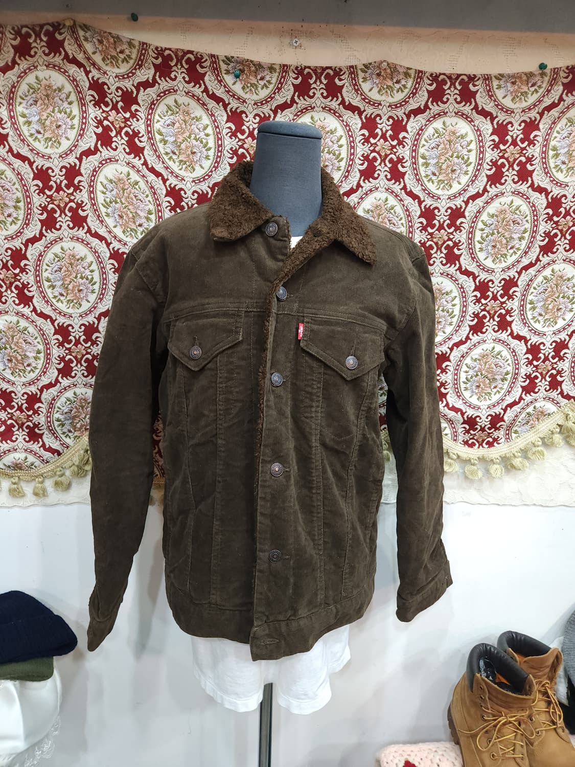 리바이스 00s 코듀로이 쉐르파 양털 트럭커 점퍼
 상품이미지1