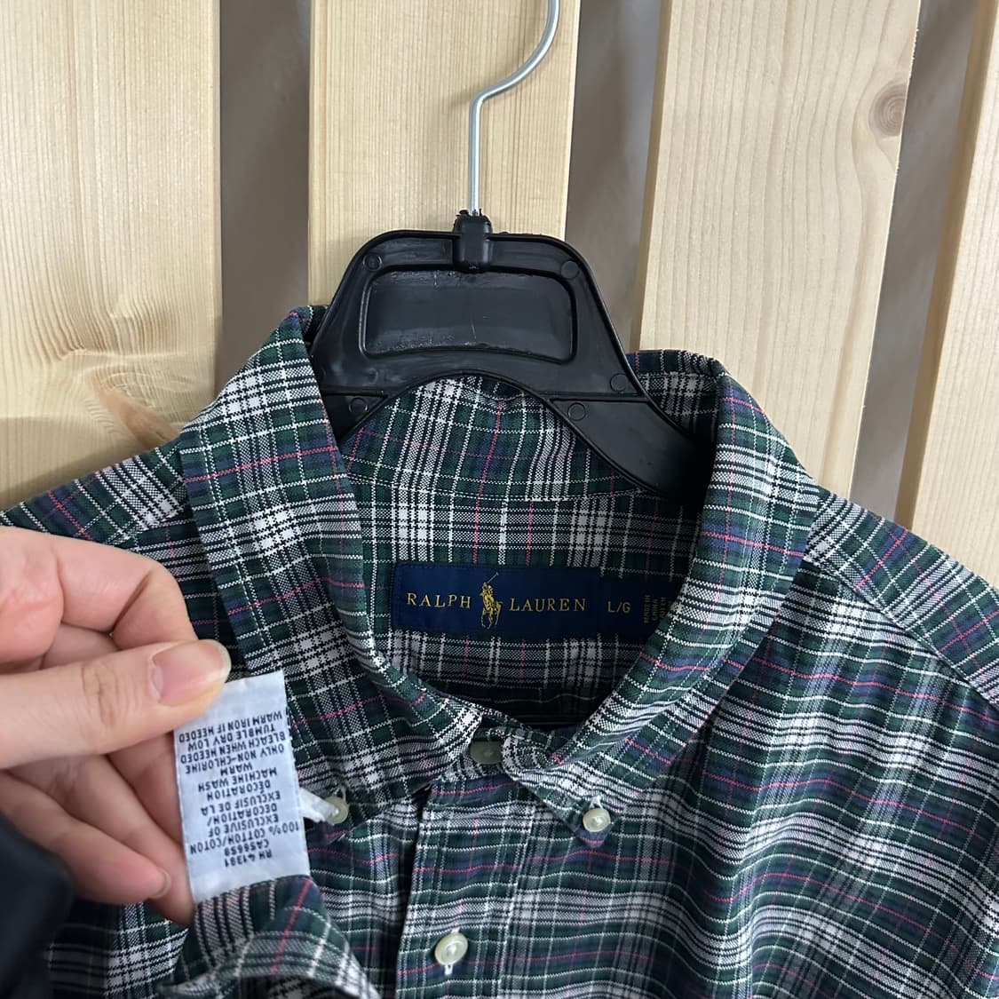 (L) 폴로 랄프로렌 체크셔츠 상품이미지6