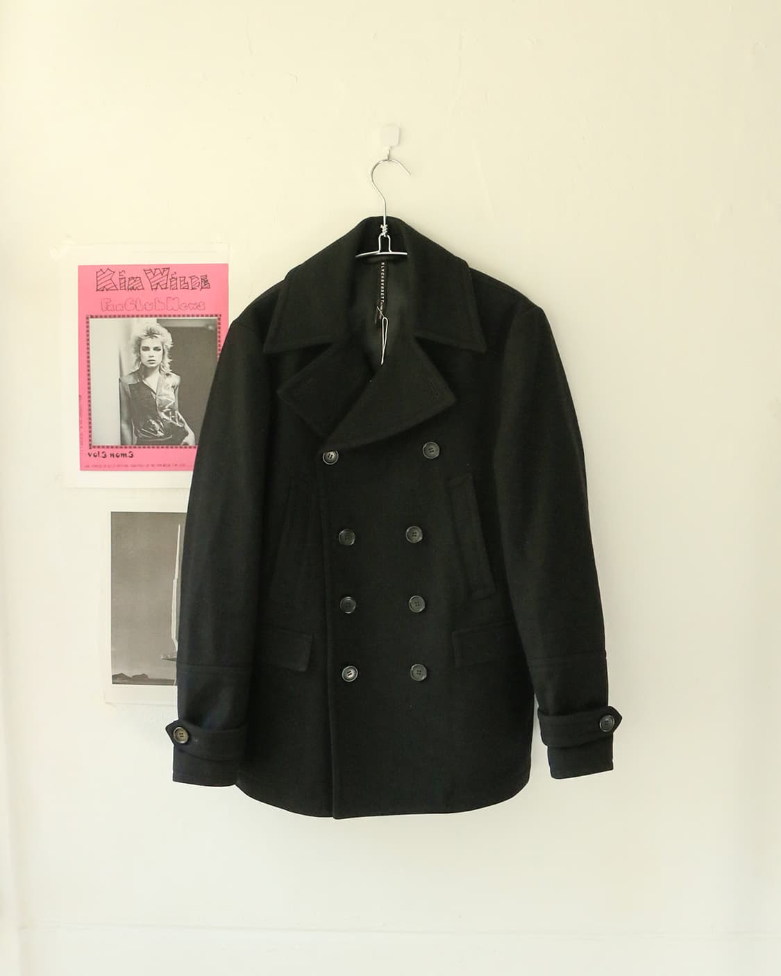 블랙 바렛 블랙 울 피코트  상품이미지4