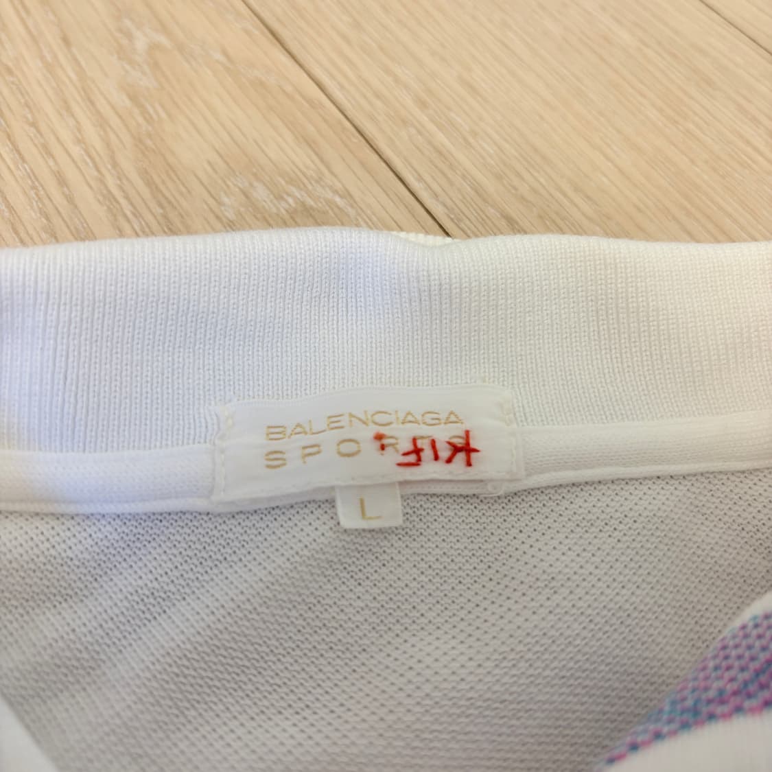 L)일본판 발렌시아가 스포츠 PK카라 롱슬리브 상품이미지5