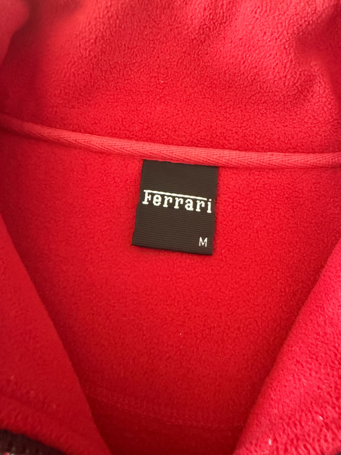 페라리 플리스 반집업 레드 상품이미지4