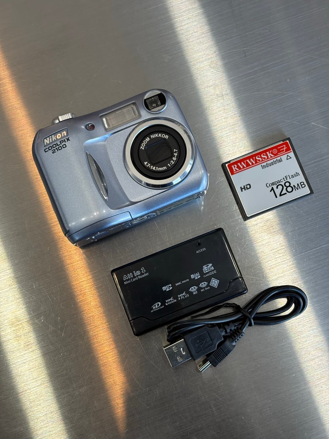 날짜표시)니콘 쿨픽스 2100 블루 빈티지디카 상품이미지2