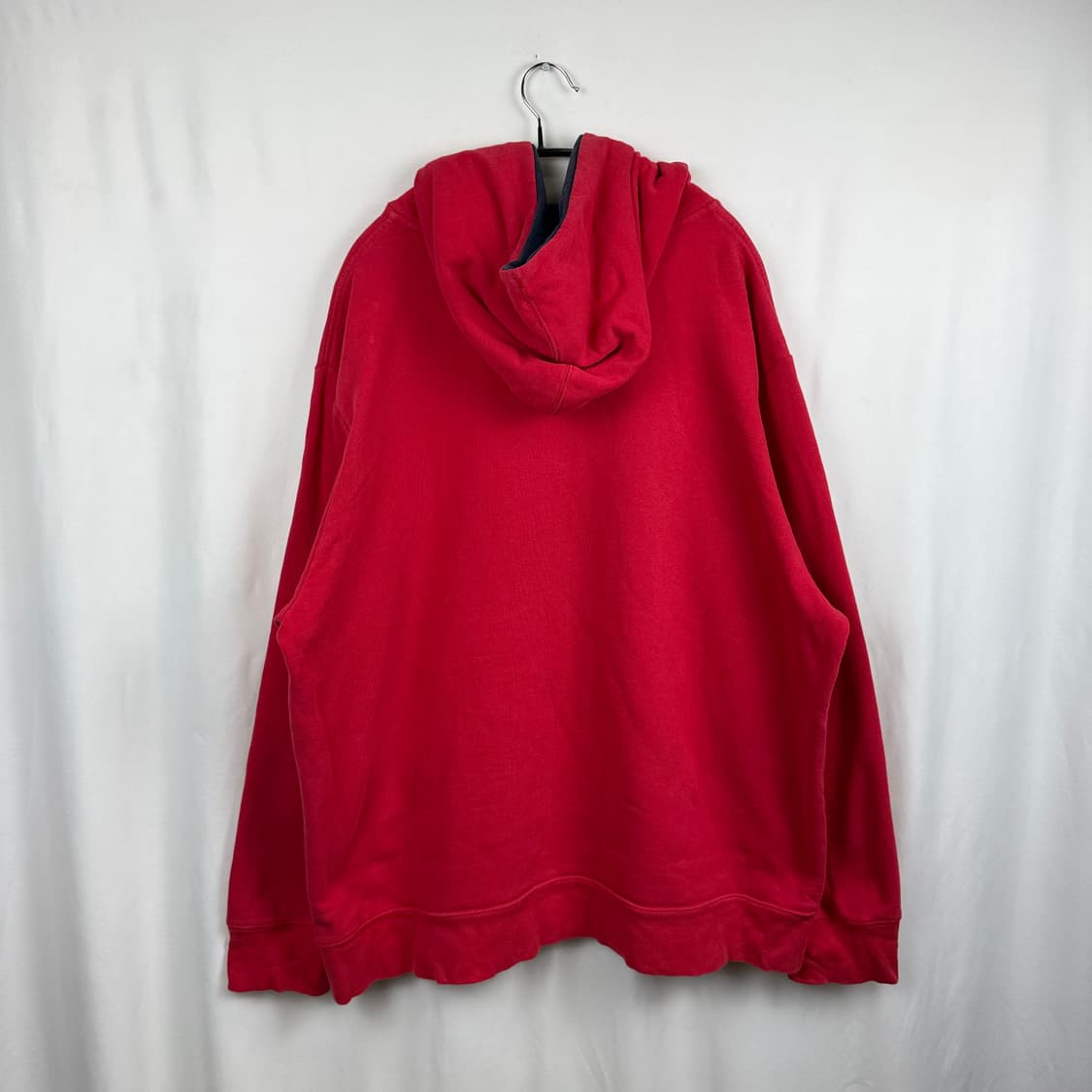 (2XL) 노스페이스 센터로고 오버사이즈 후드 티 레드 상품이미지6