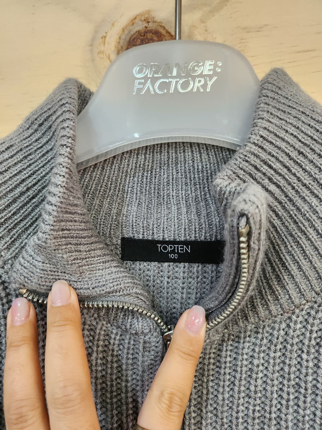 1040) 탑텐 하프집업 니트 상품이미지3