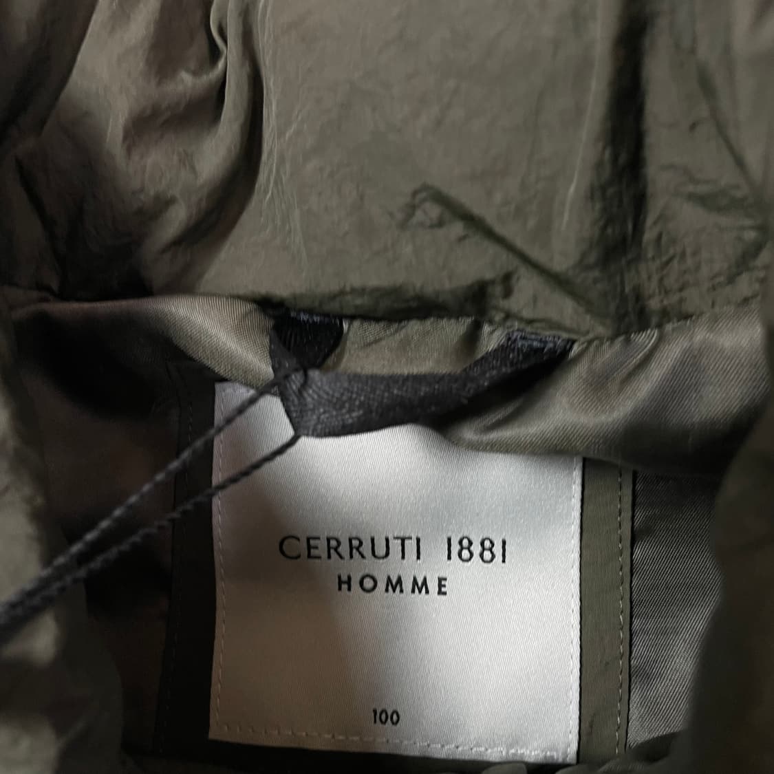 세루티 1881 옴므 카키 투포켓 다운 패딩 100 상품이미지4