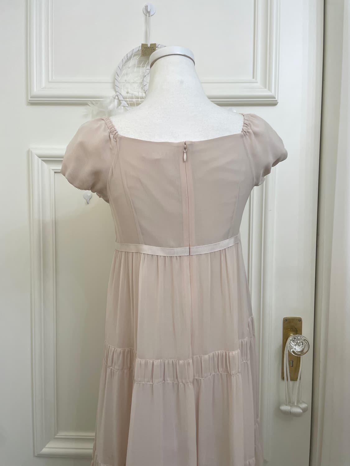 sheer pink lace trimming lovely princess 상품이미지4