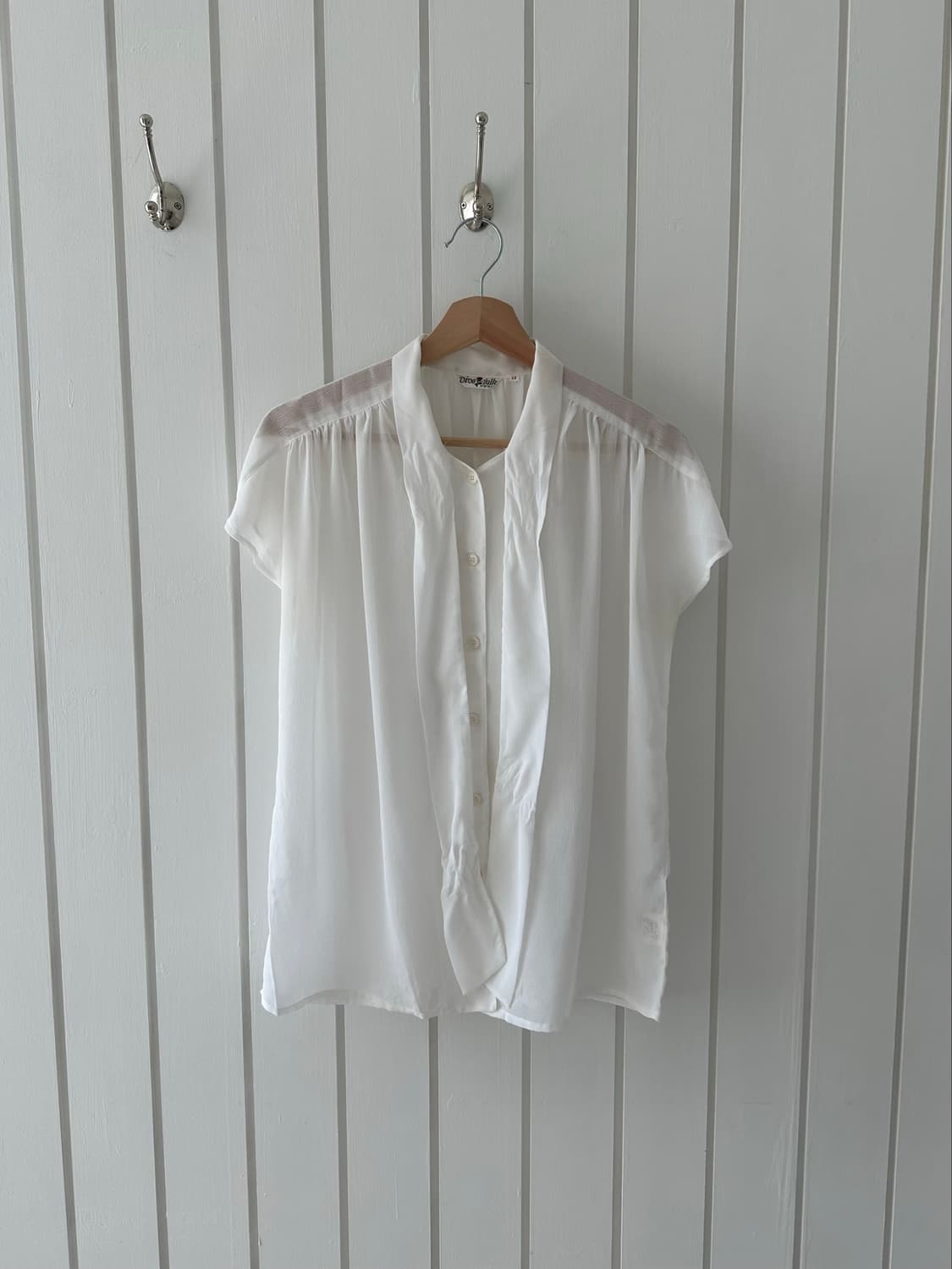 Ribbon tie sheer blouse 상품이미지6
