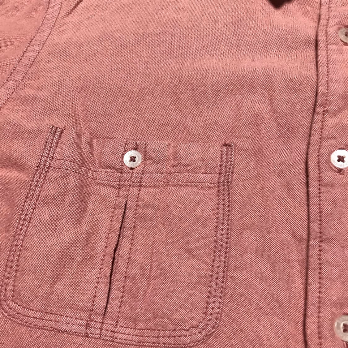 재팬 10s bay flow 피치 핑크 플란넬 옥스포드 워크셔츠 상품이미지5