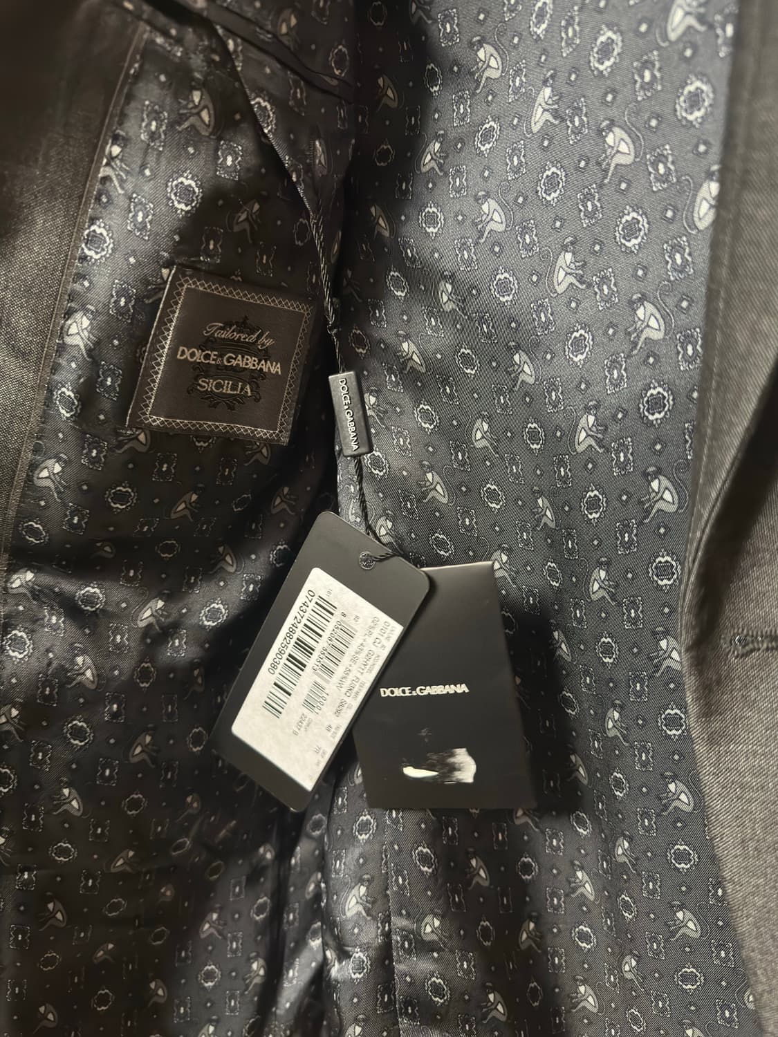 신품) 돌체앤가바나 실크 자켓 48 상품이미지2