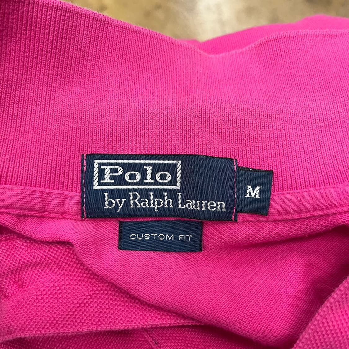 폴로 랄프로렌 카라 핫핑크 긴팔티셔츠 상품이미지5