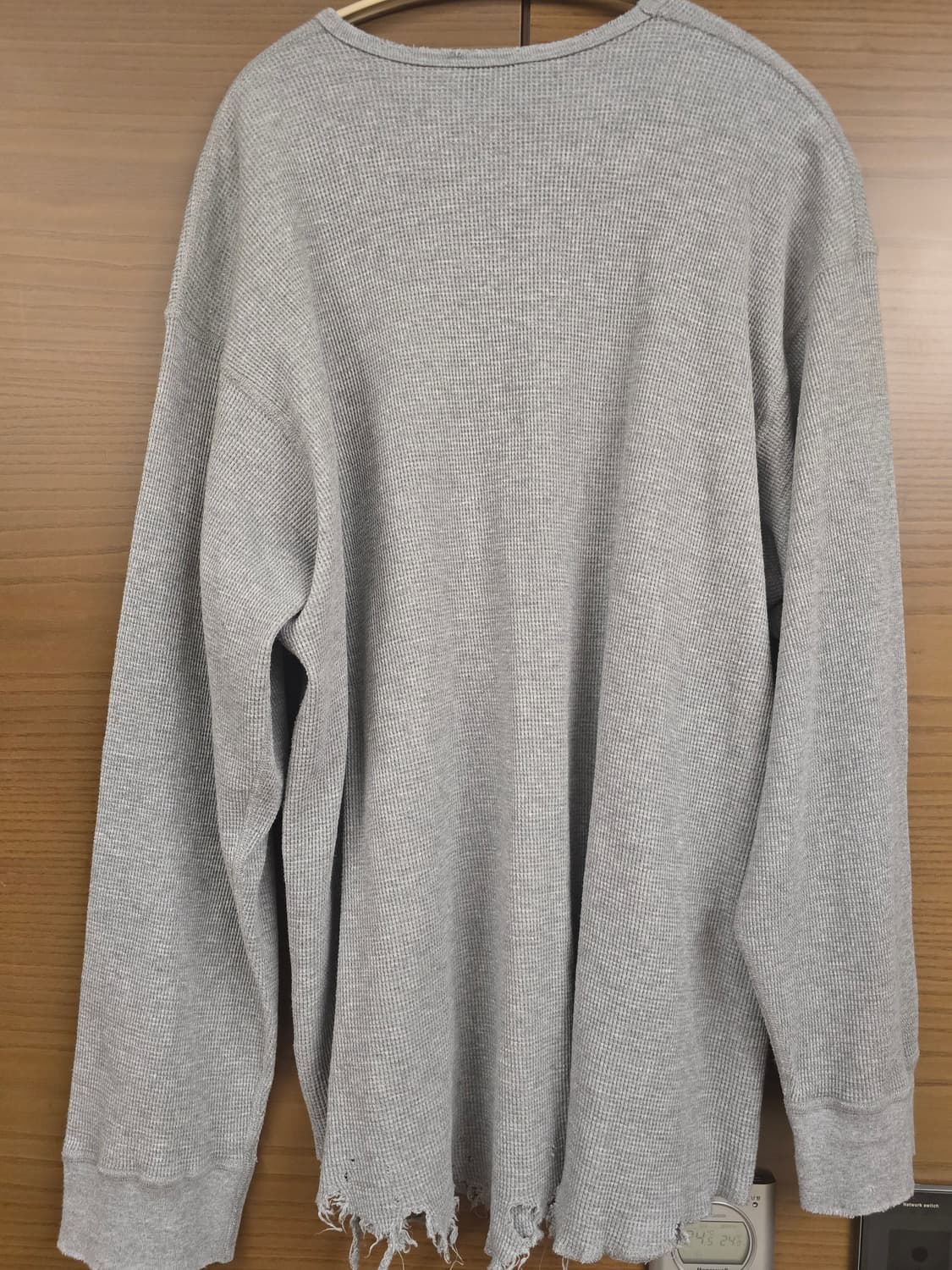 안셀름 데미지 와플 크루 롱슬리브 티셔츠 상품이미지2