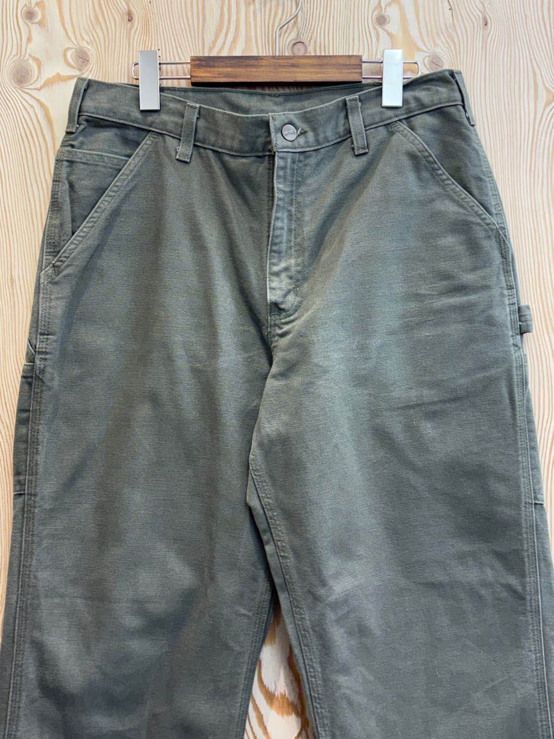 칼하트 B11 모스그린 싱글니 카펜터 팬츠 상품이미지4