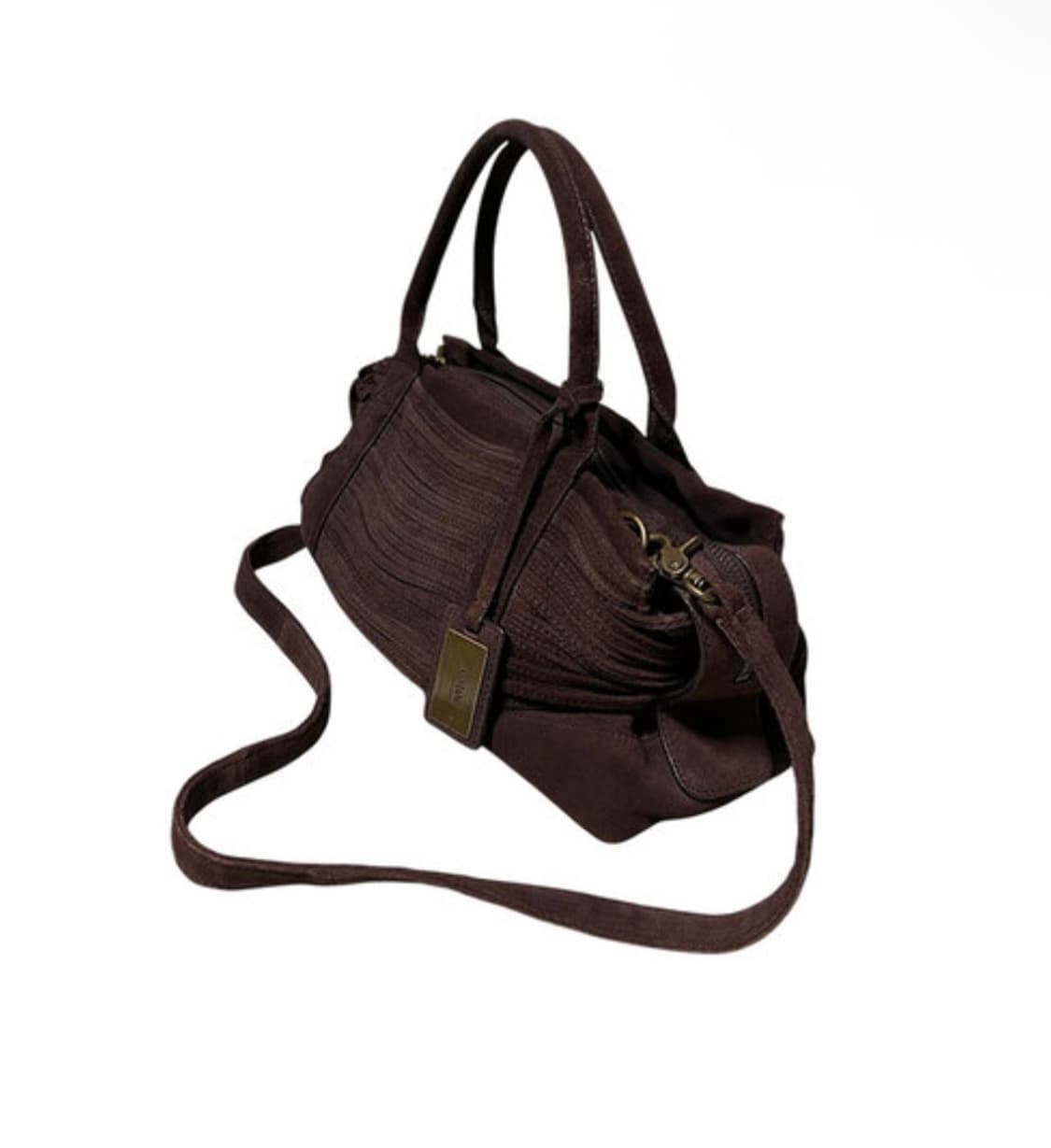 Armani Collezione 스웨이드 프린지 숄더백 소가죽 상품이미지5