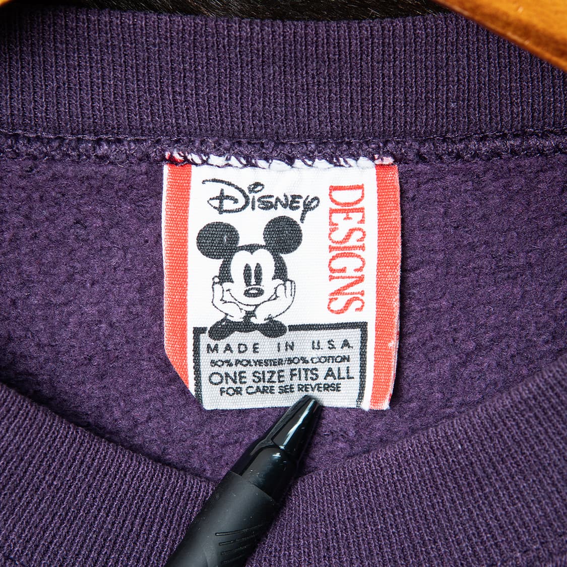 [110] 80s~ 디즈니 미키마우스 USA 메이드 50/50 스웻셔츠 상품이미지5