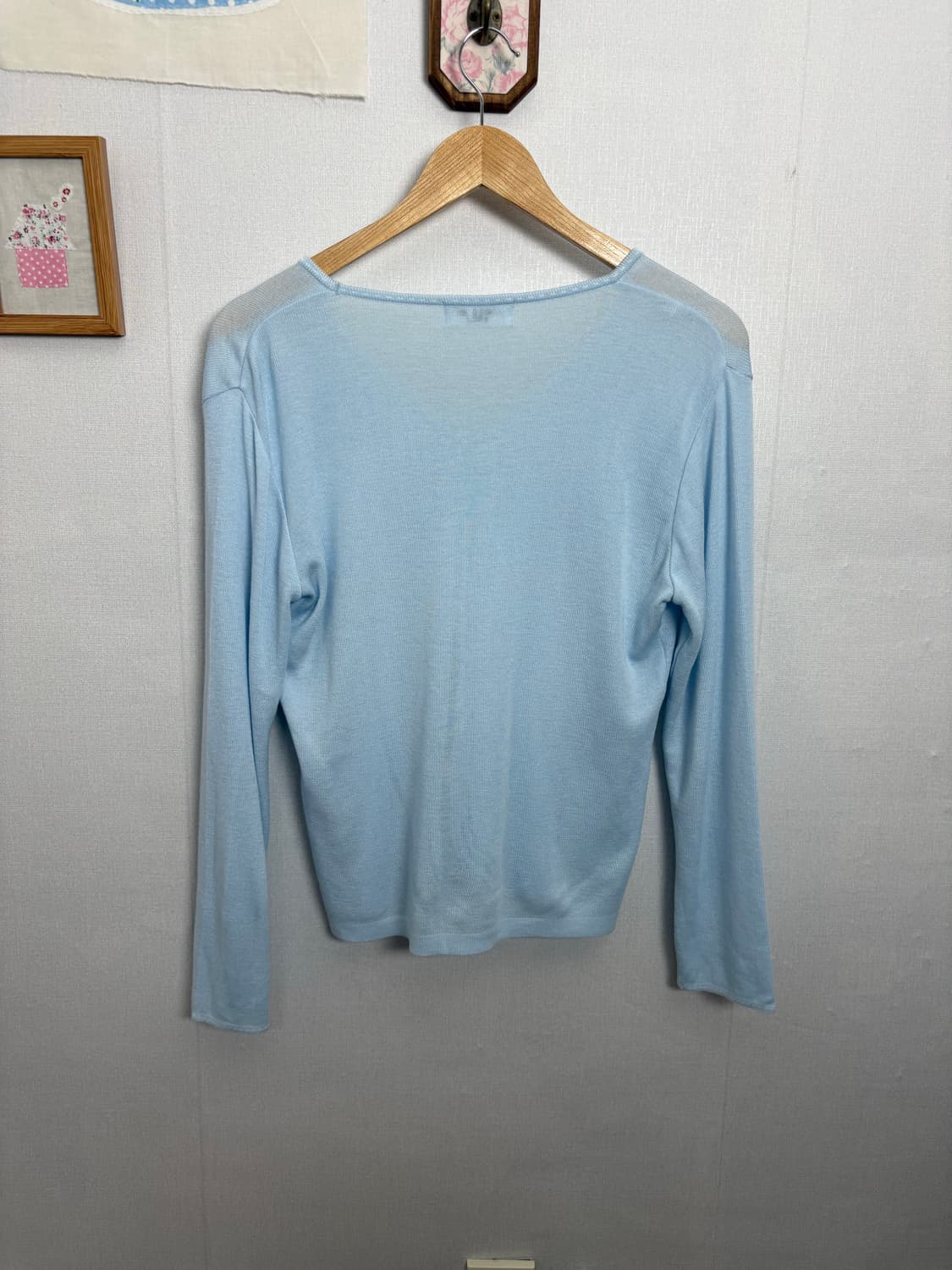 스카이블루 버튼 가디건 상품이미지9