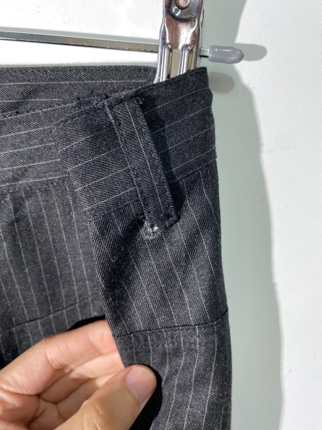 whos whos 스트라이프 워크 슬랙스 상품이미지5