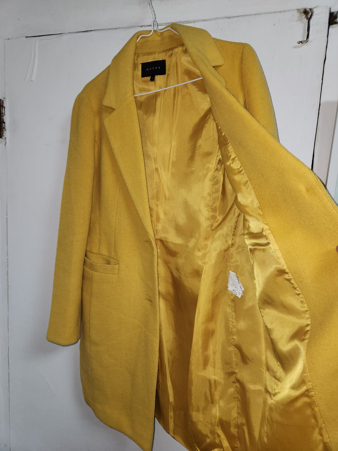 muzak 머스터드 옐로우 울코트 66(90-103-165) 상품이미지4