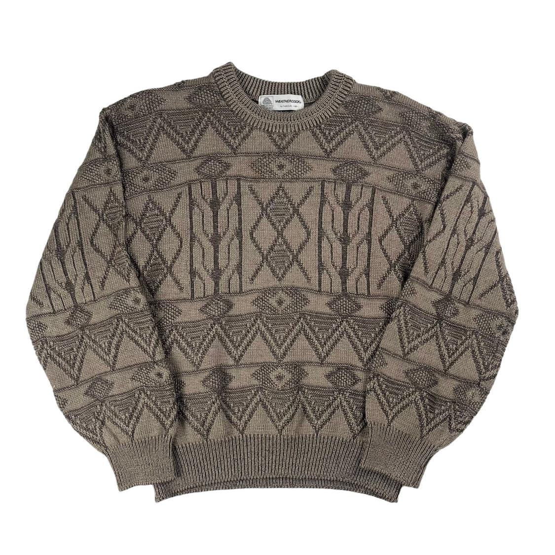 [M] 일본 빈티지 패턴 울 니트 스웨터 상품이미지1
