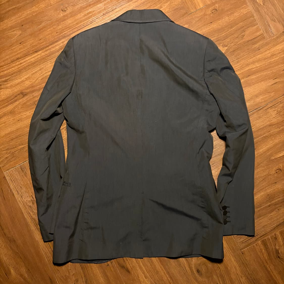 kemit contrast lapel wool silk blazer 상품이미지5