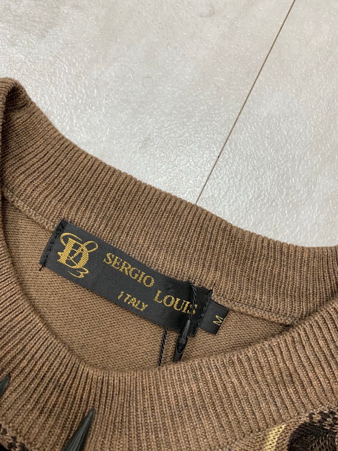 Serglolouis 브라운 패턴 니트 #229 상품이미지4