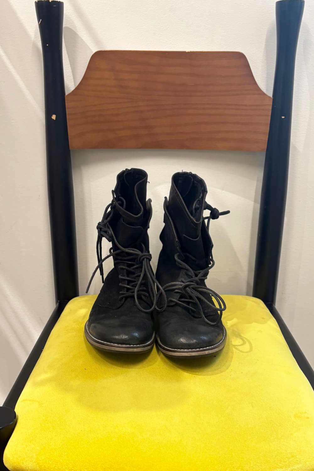 Tornado Mart Layered Lace-up Boots 상품이미지2