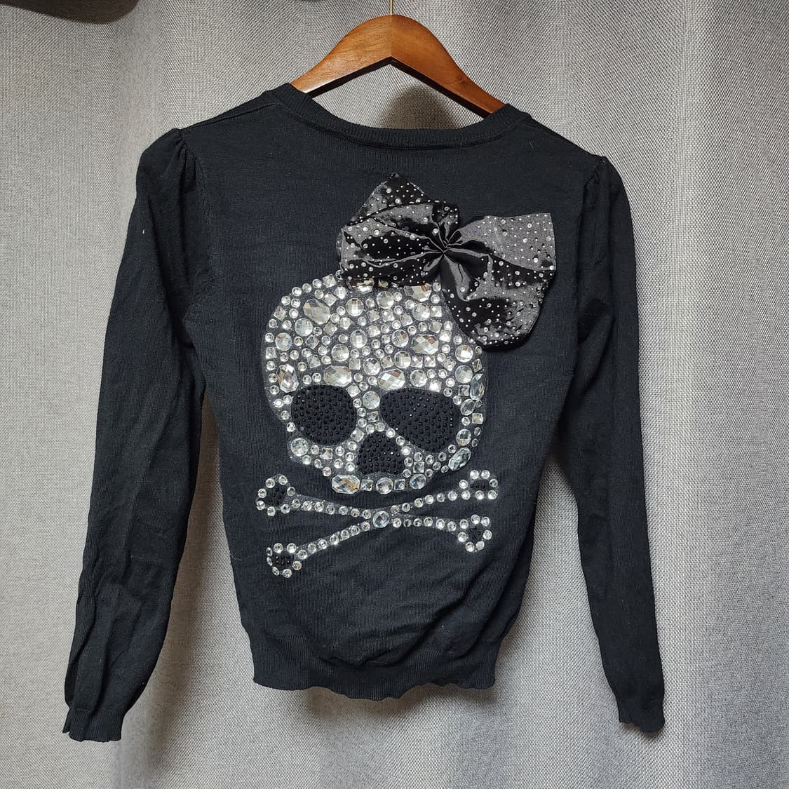 스컬 큐빅 Y2k갸루 가디건 상품이미지2