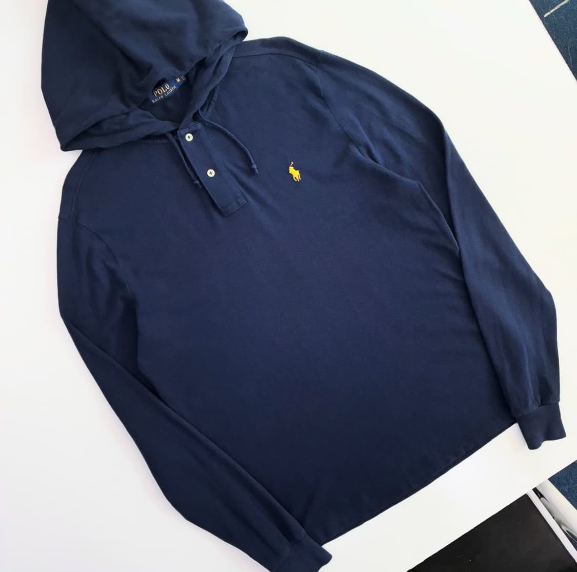 Polo  폴로 랄프로렌 신형 다크네이비 코튼 버튼 후드 상품이미지1