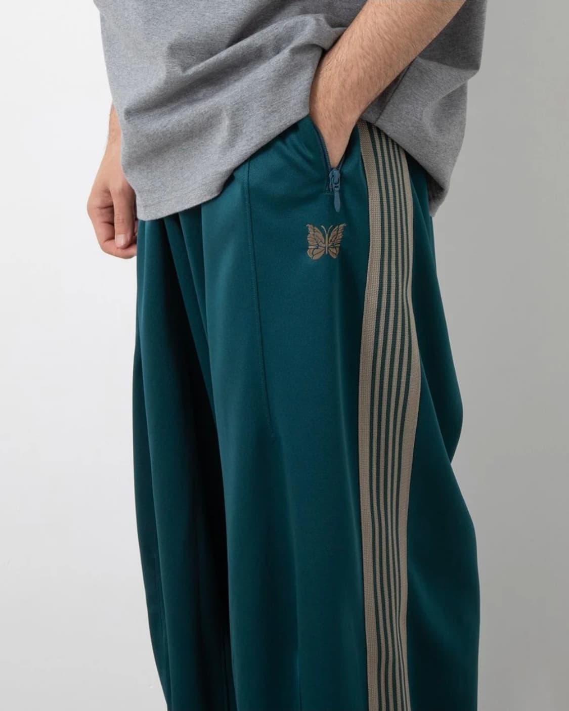 [새상품/S] 니들스 H.D. 트랙 팬츠 폴리 스무스 그린 상품이미지4