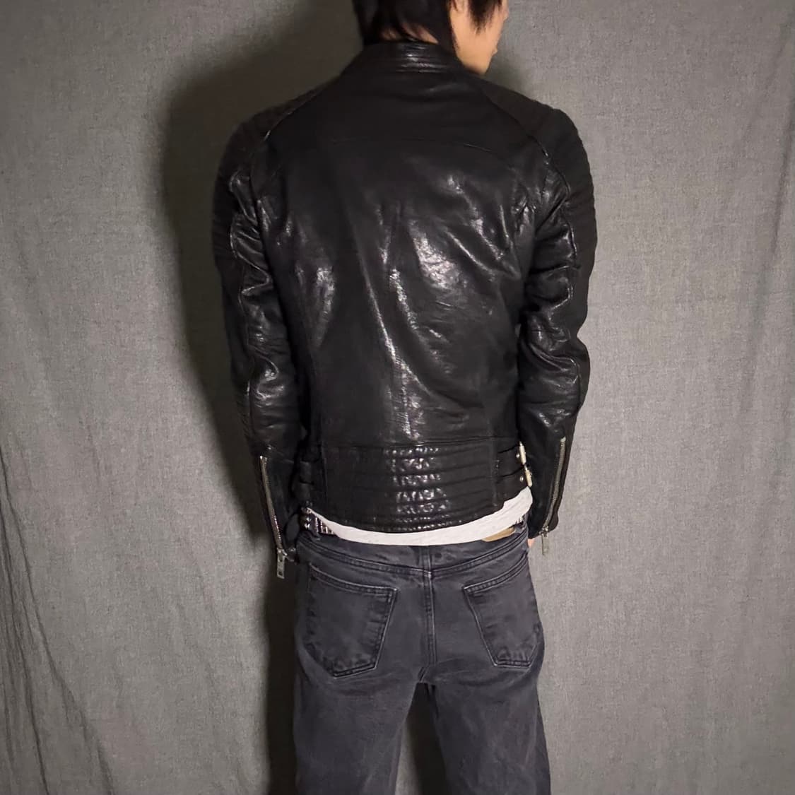 이태리 램스킨 라이더 자켓 상품이미지4