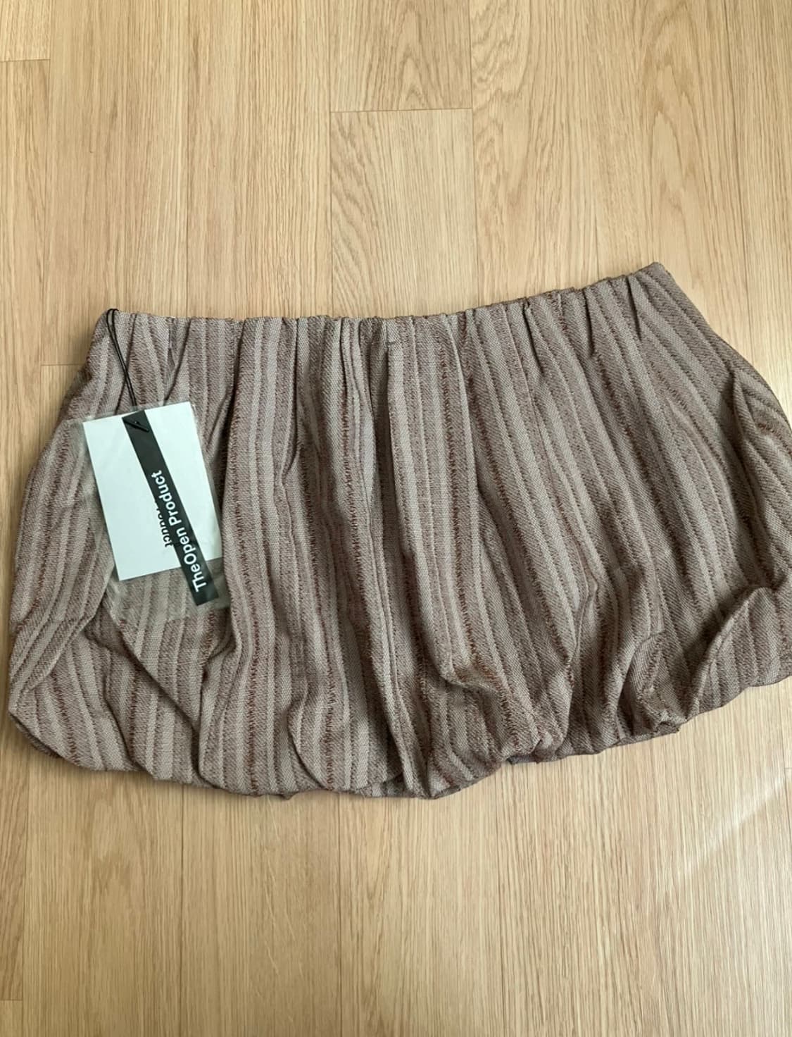 오픈와이와이 BUBBLE HEM STRIPE SKIRT 상품이미지3