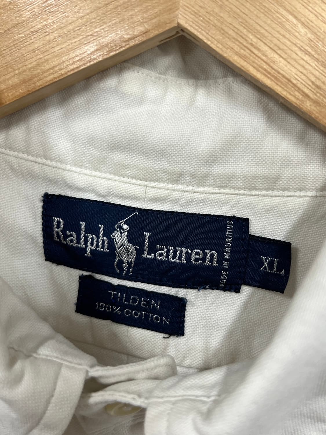 폴로 랄프로렌 옥스포드 화이트 셔츠 오버핏 상품이미지4