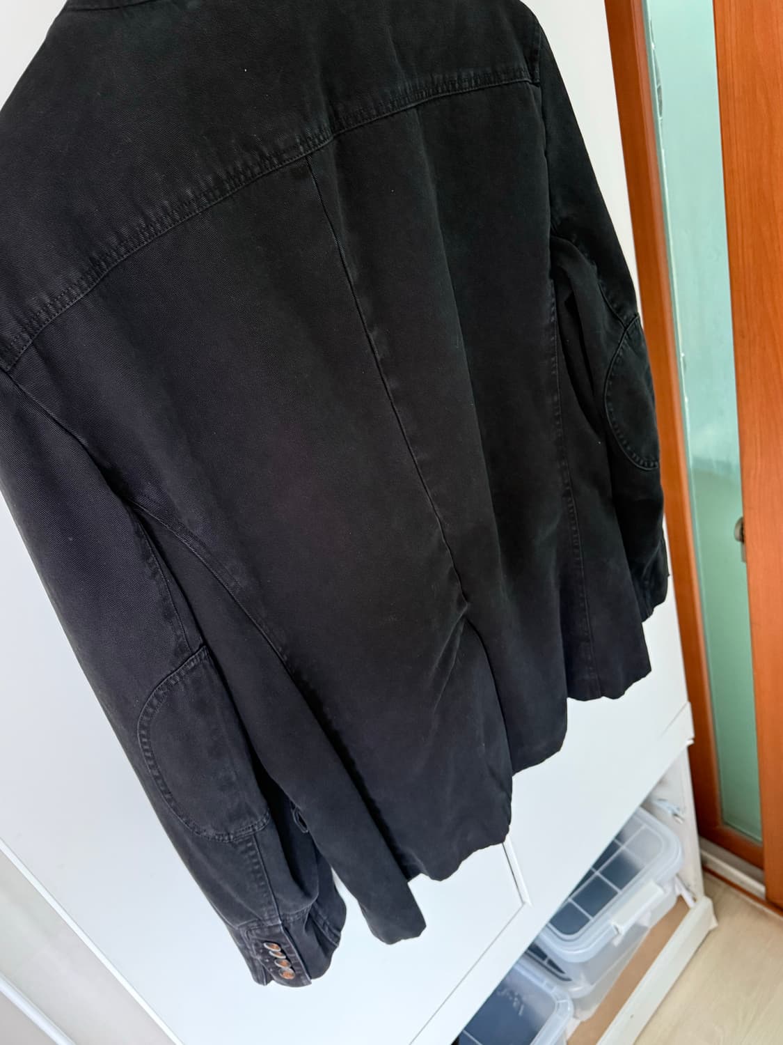 Military style jacket (black, L) 상품이미지5