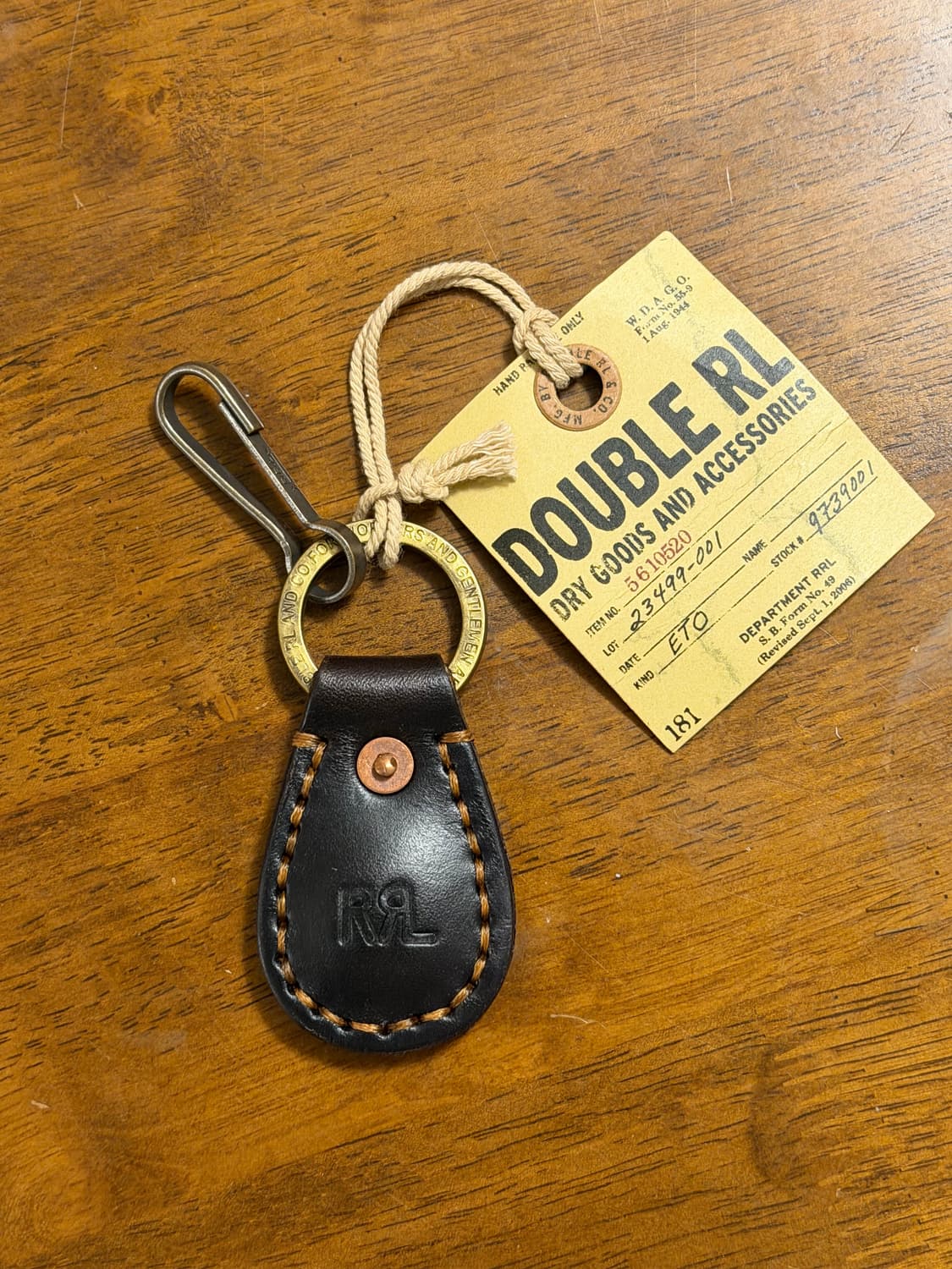 RRL 레더키링 상품이미지1