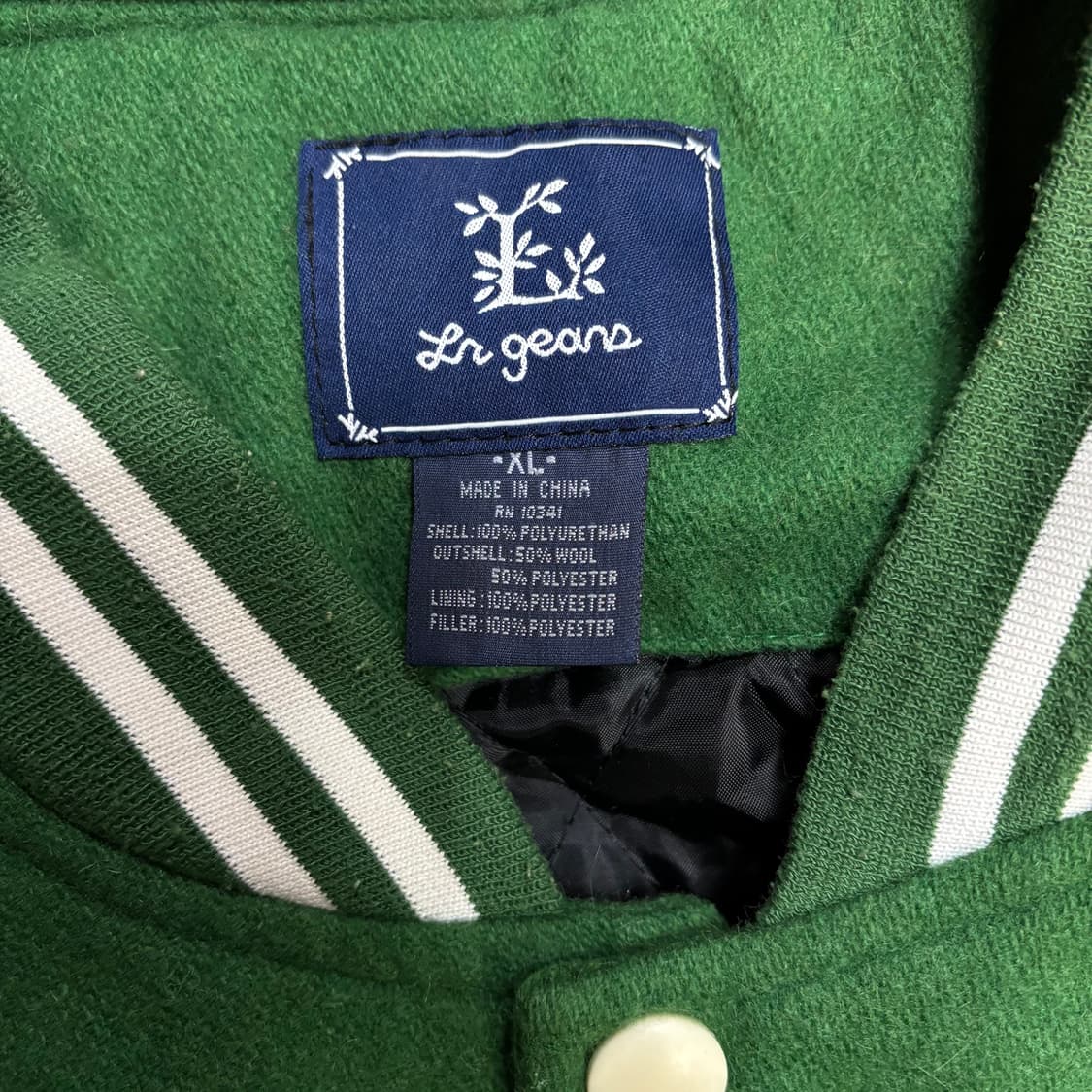 LGR 빅로고 자수 가죽 바시티 자켓 스타디움 점퍼 상품이미지3