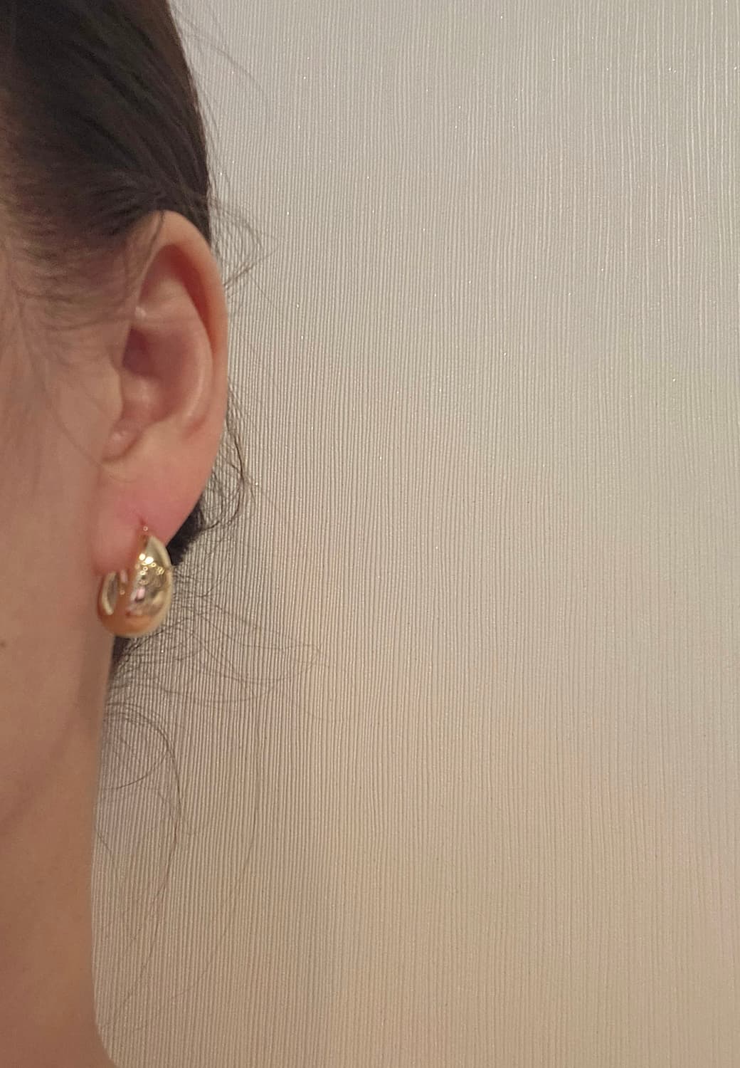 셀린느 트리오페 볼드 후프 귀걸이 금장 상품이미지6