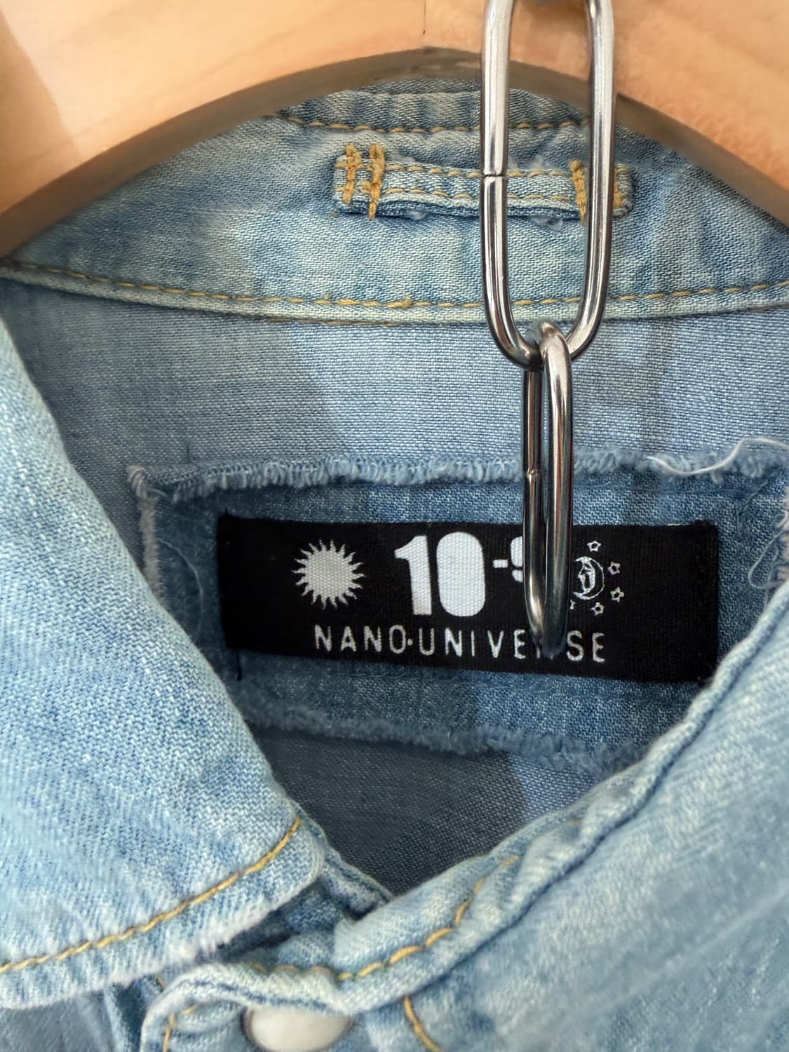 nano universe denim western shirt 상품이미지6