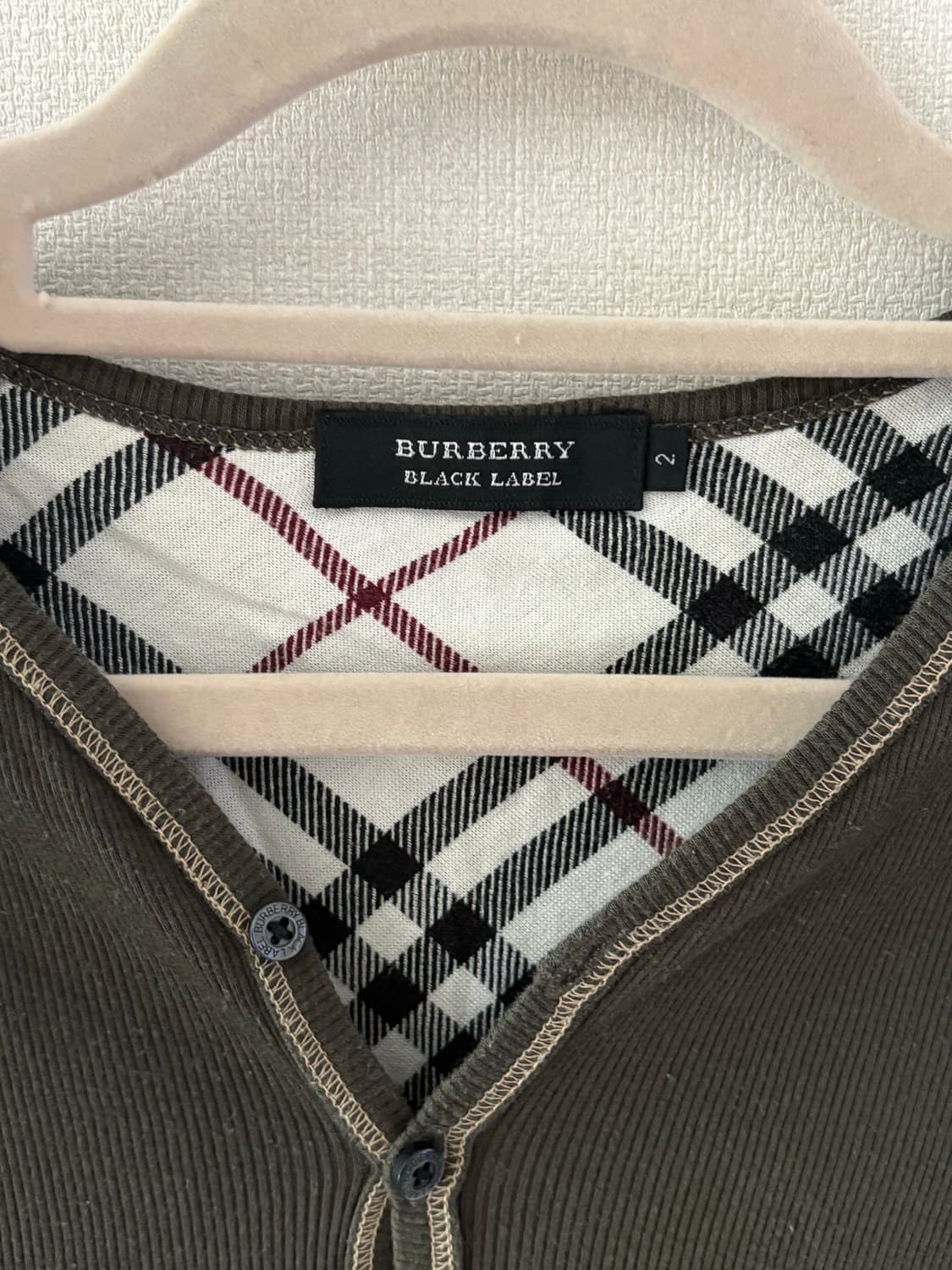 Burberry 블랙라벨 헨리넥 반팔 상품이미지2