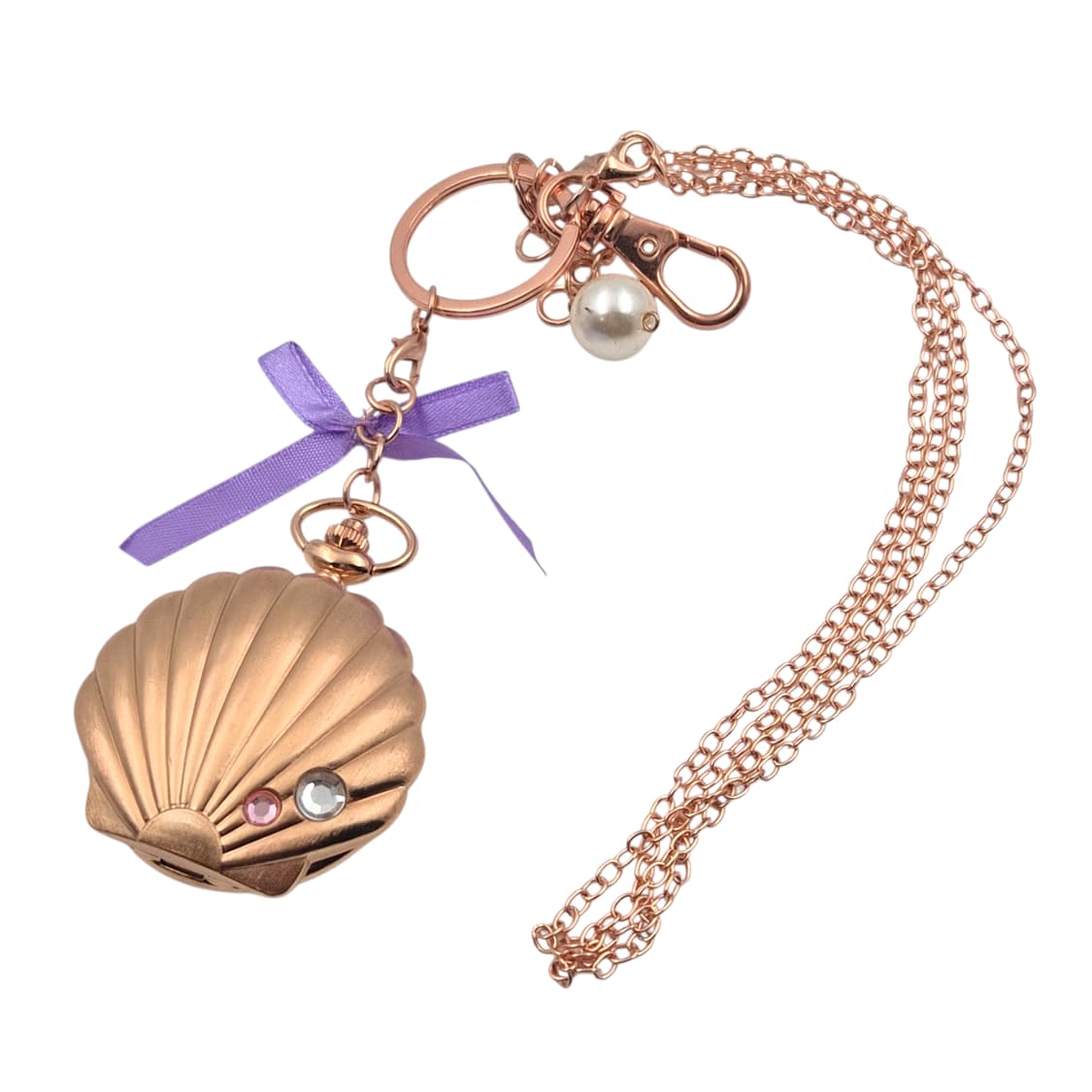 00s 스위머 로즈 골드 대왕 조개 시계 목걸이 상품이미지3