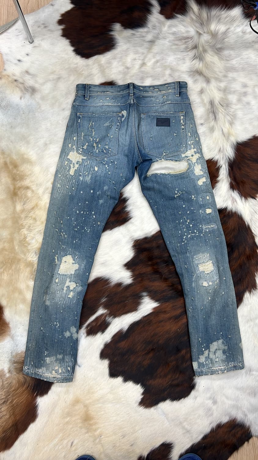 돌체앤가바나 00s 리페어 디스트레스 스키니 진 상품이미지7