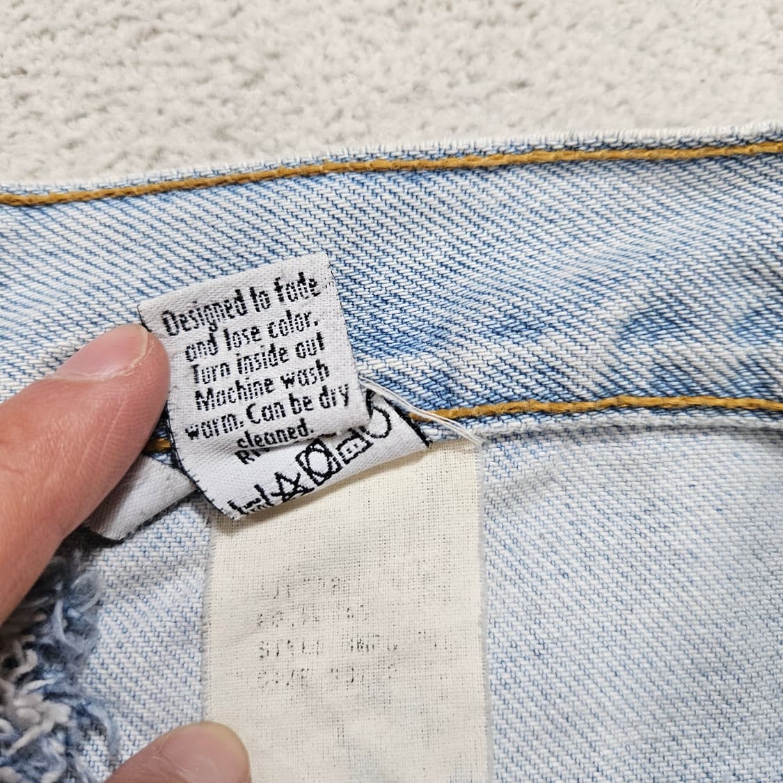 90s 캘빈클라인 리페어 데님 팬츠 33 상품이미지9