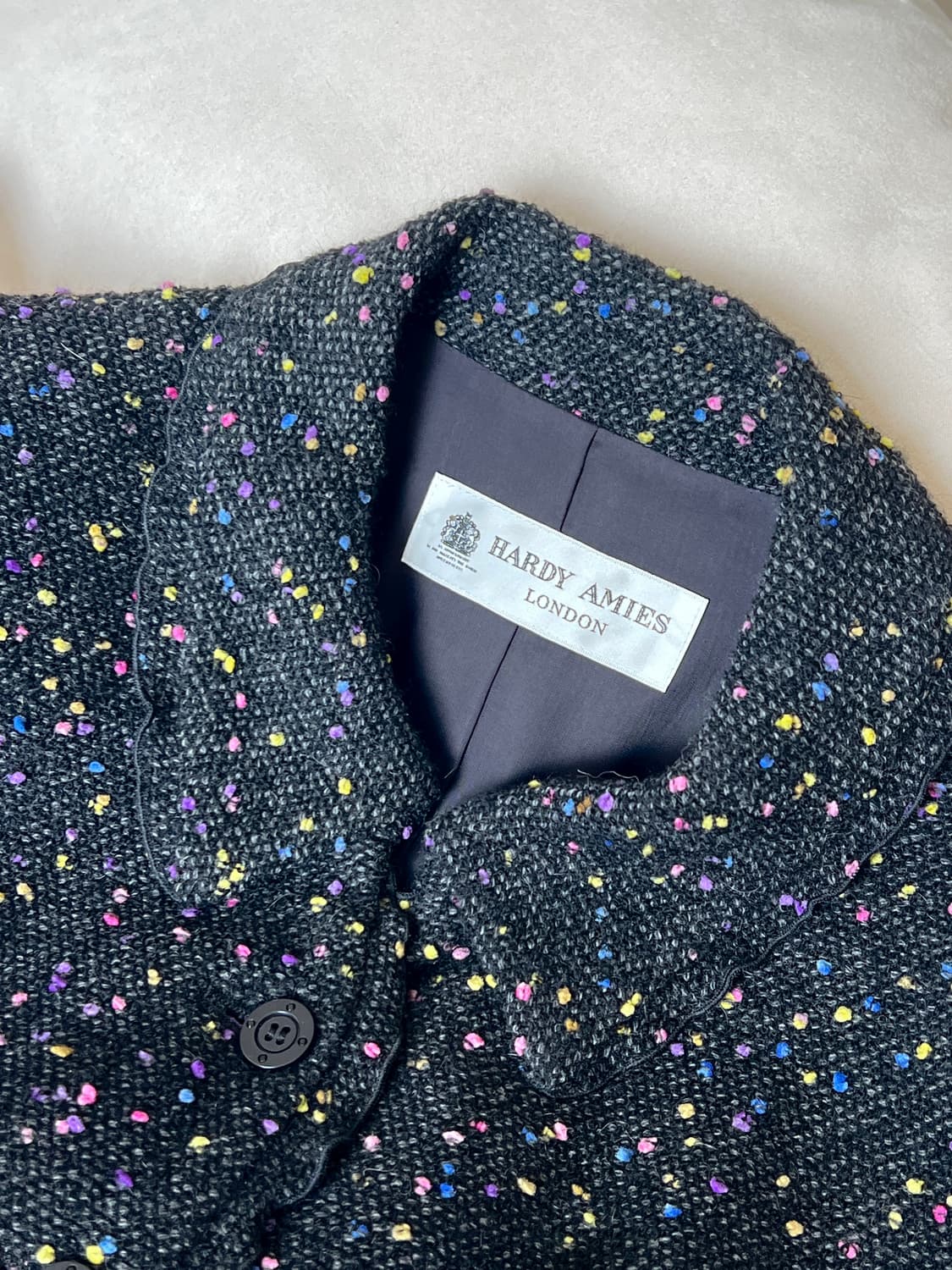 Hardy Amies frill tweed jacket 상품이미지4